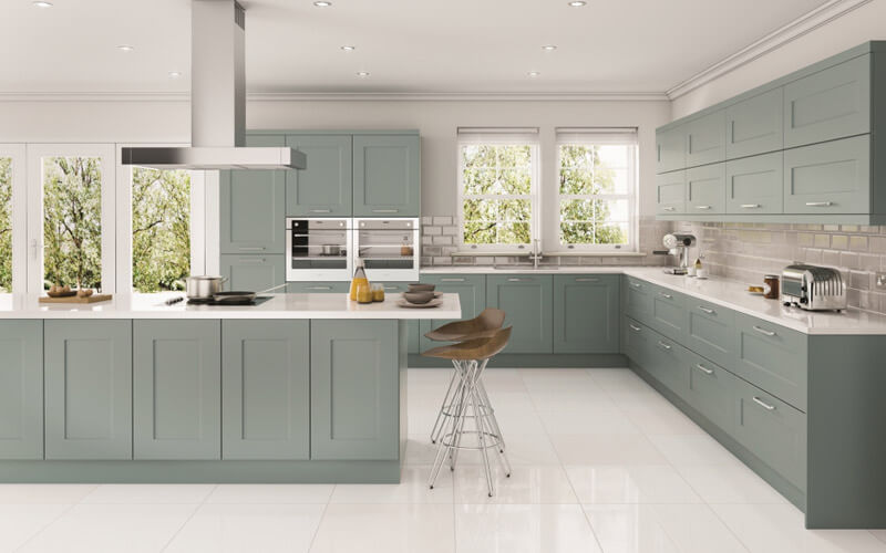 Eco Kitchens | Solent Painted Shaker Kitchen | Hertfordshire Kitchens