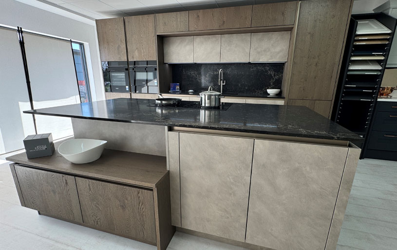 British and German kitchen collections displayed at the C and C Kitchens showroom