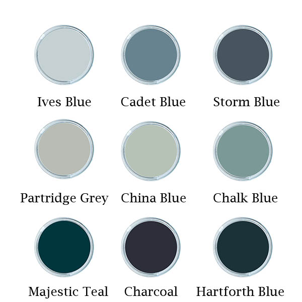 1909 Kitchens Colour Palette Blue Tones