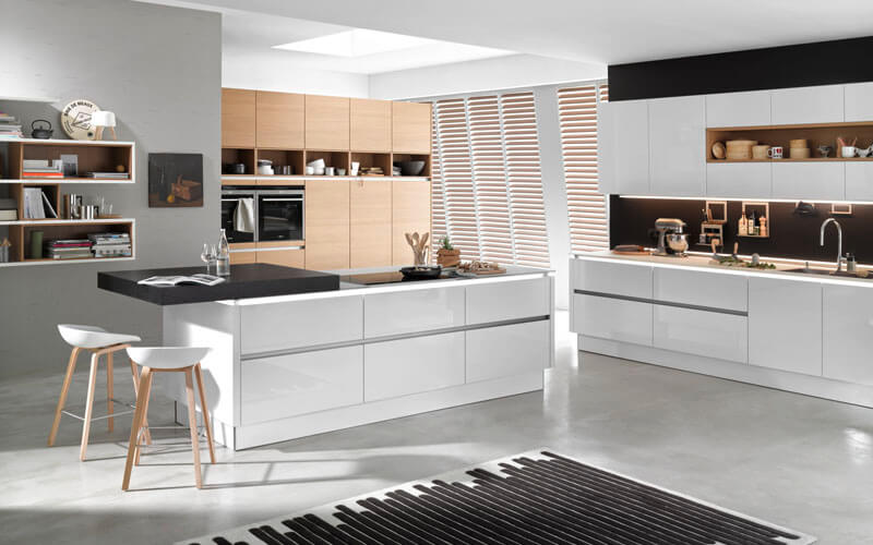 Nolte Kitchens | Nova Lack Handleless Kitchen | German Kitchens