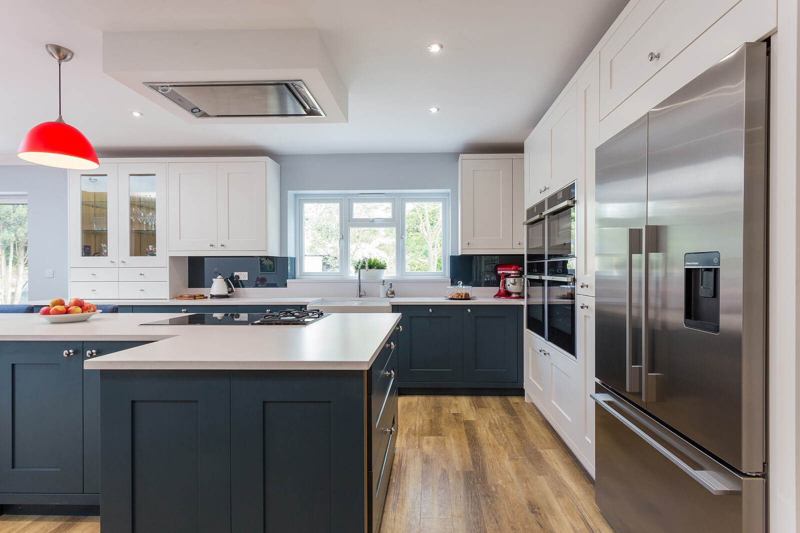 C&C kitchens Hertfordshire - Fitzroy painted shaker in Chalk and Harforth Blue.