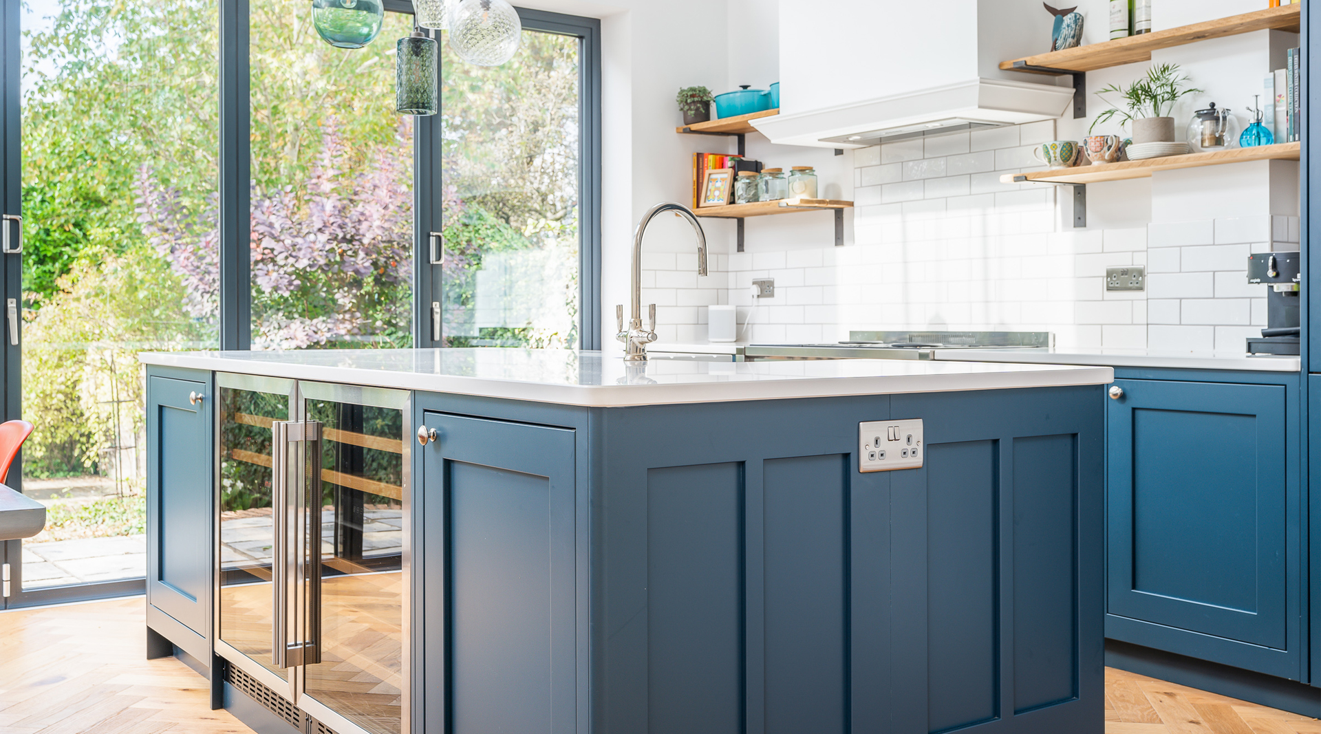 C&C kitchens Hertfordshire - 1909 Kitchens Shaker Hartforth Blue