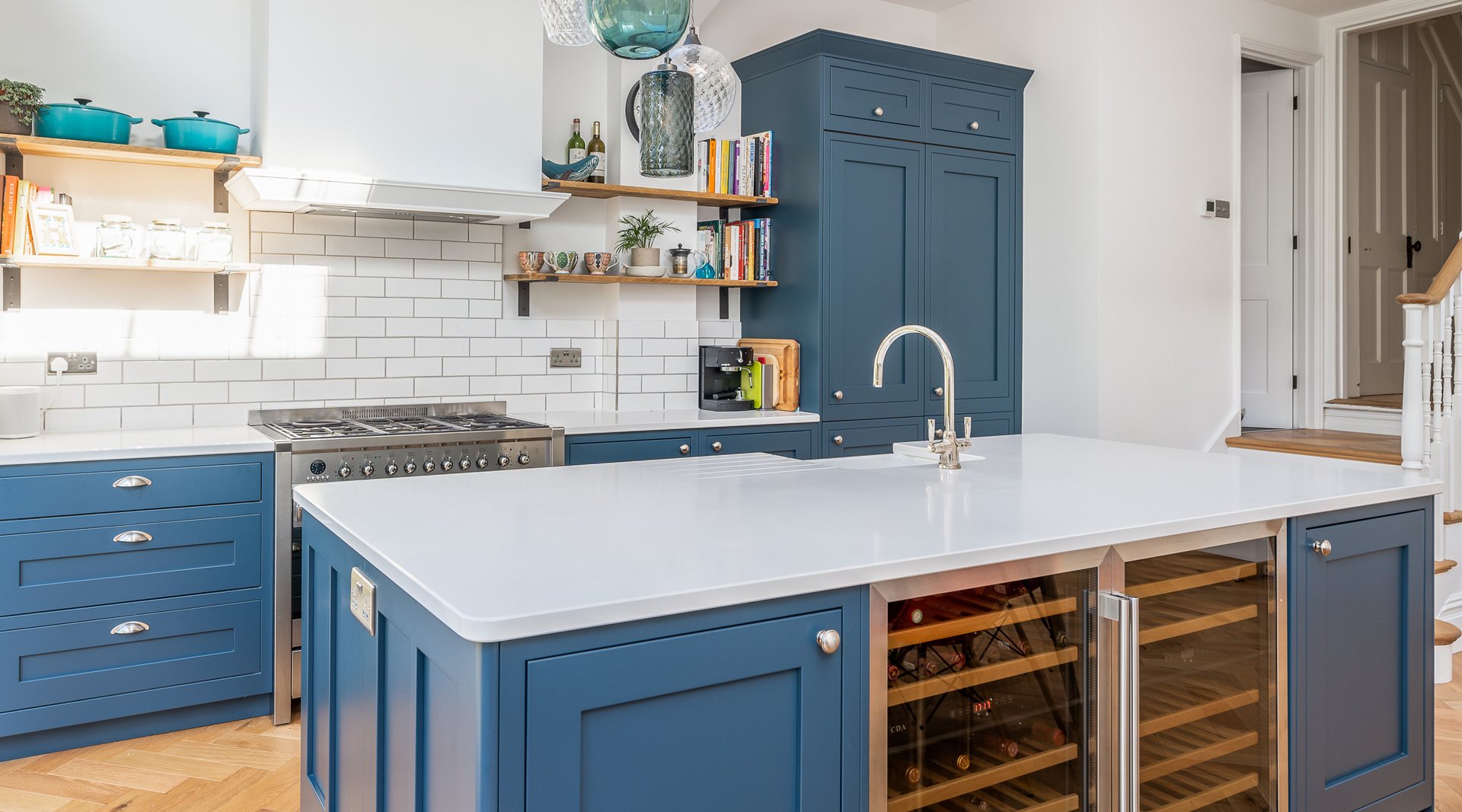 C&C kitchens Hertfordshire - 1909 Kitchens Shaker Hartforth Blue