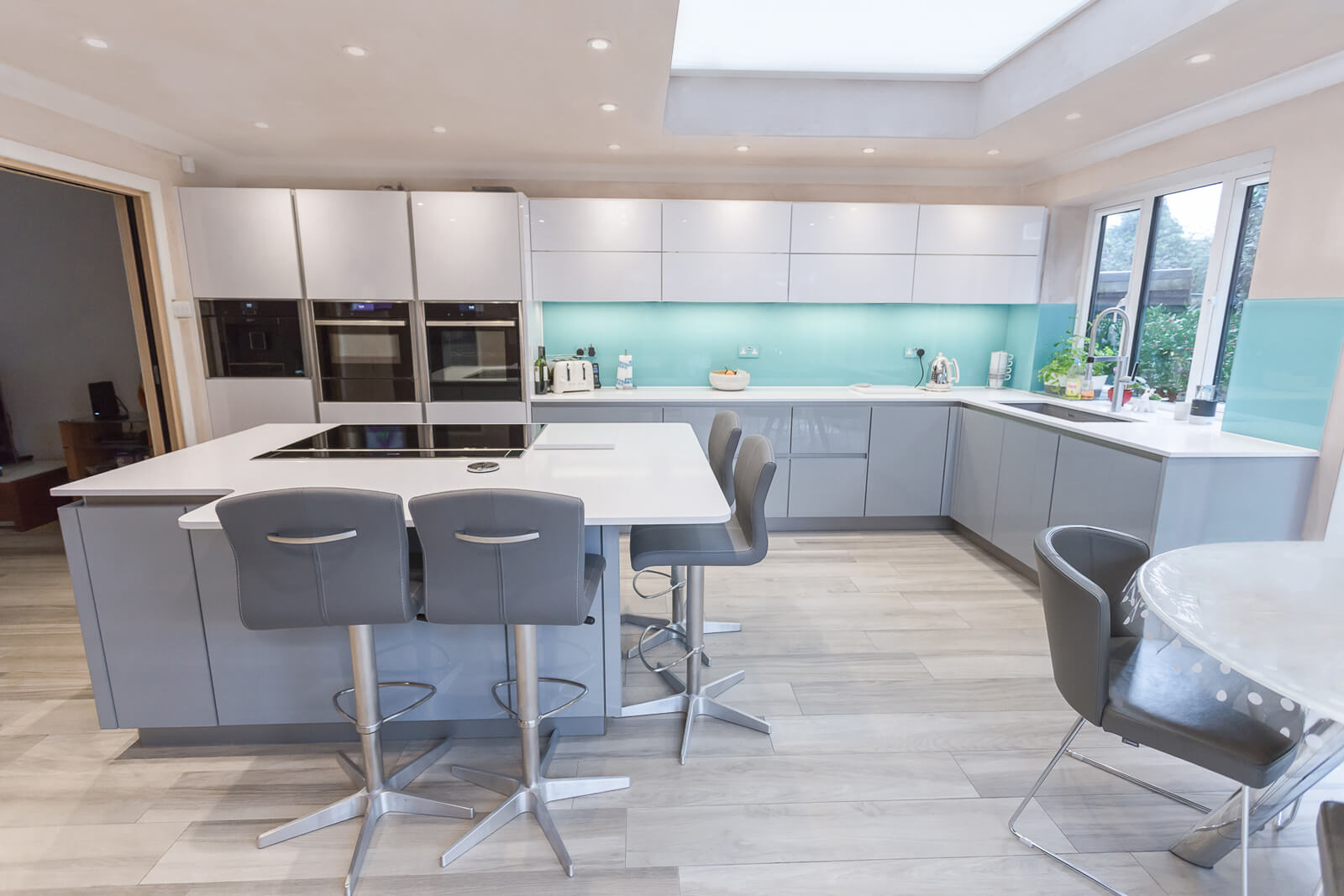 C&C kitchens Hertfordshire - Nolte Corona kitchen in Papyrus Grey and Artic White