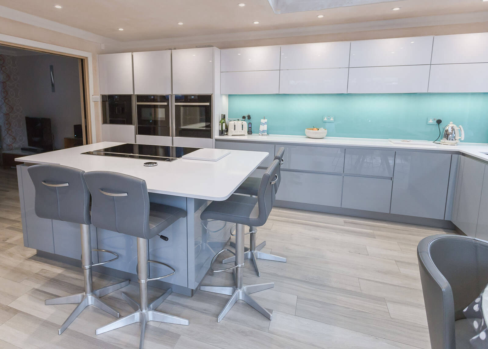 C&C kitchens Hertfordshire - Nolte Corona kitchen in Papyrus Grey and Artic White