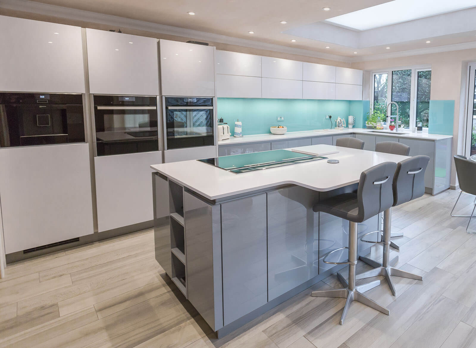 C&C kitchens Hertfordshire - Nolte Corona kitchen in Papyrus Grey and Artic White