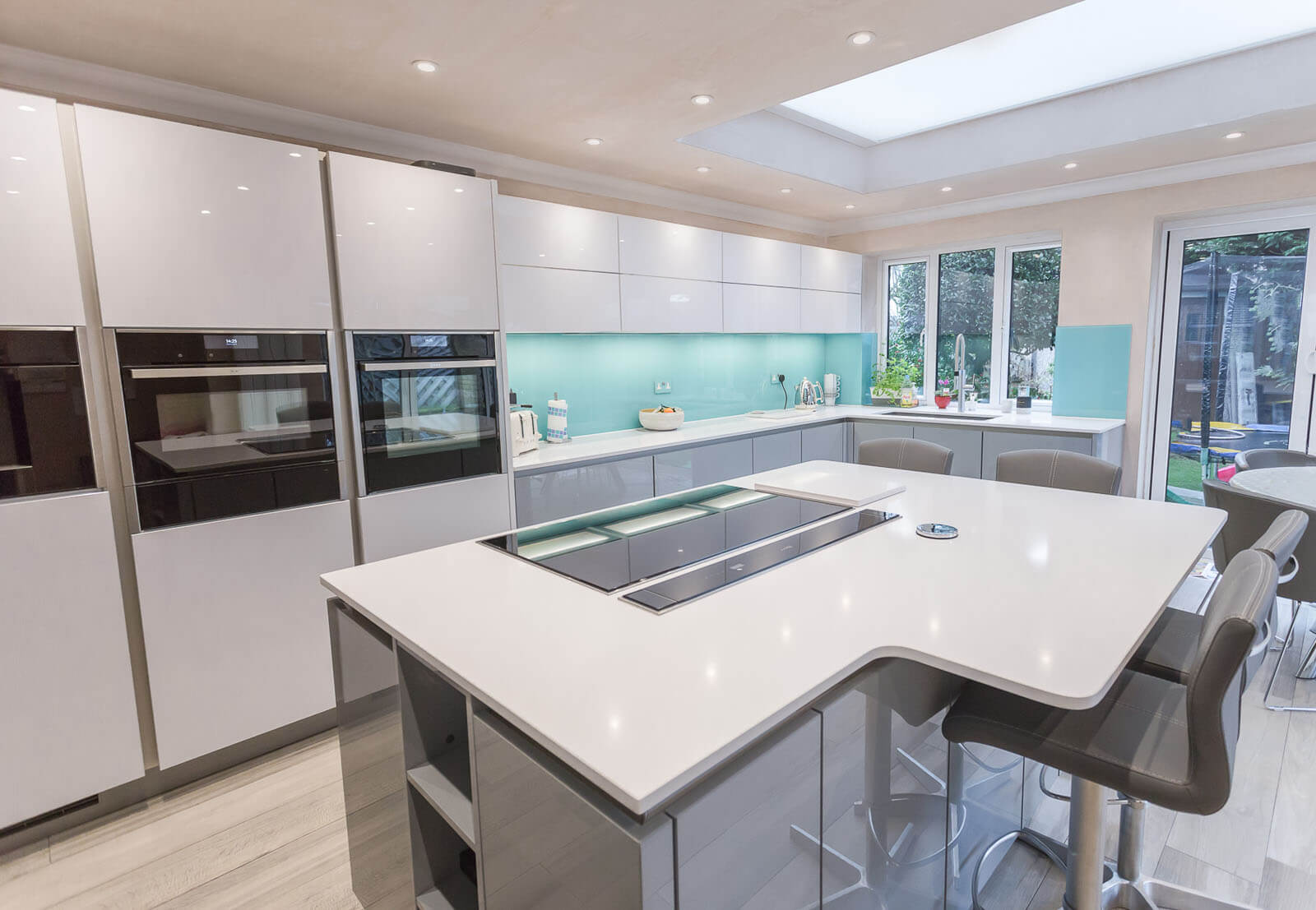 C&C kitchens Hertfordshire - Nolte Corona kitchen in Papyrus Grey and Artic White