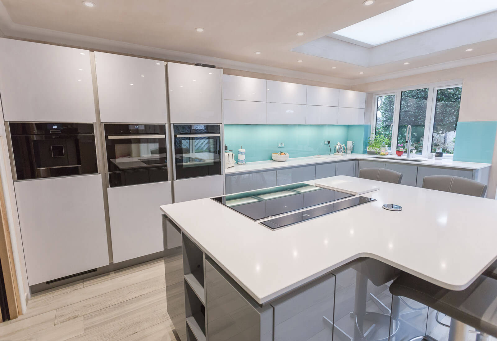 C&C kitchens Hertfordshire - Nolte Corona kitchen in Papyrus Grey and Artic White