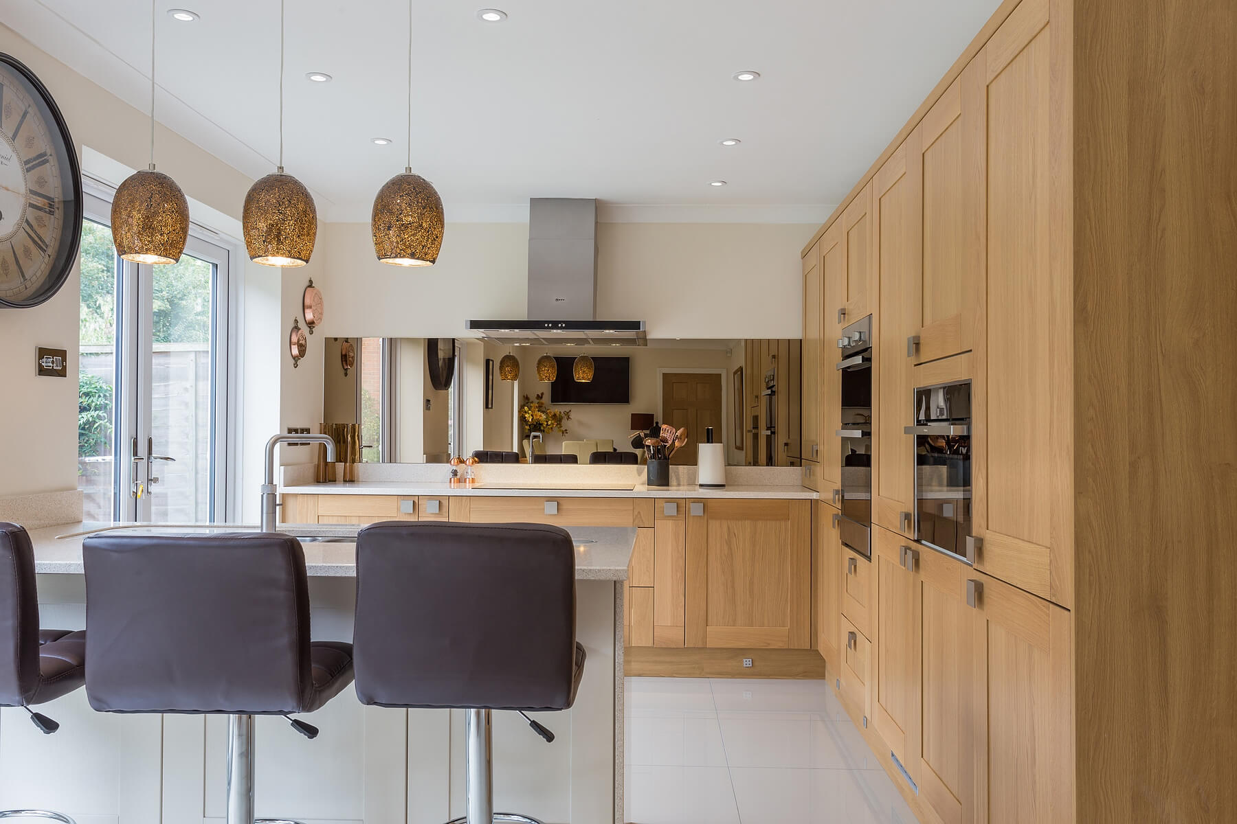 Oak & Cream Shaker kitchen | Enfield North London | Eco Kitchens